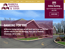 Tablet Screenshot of massenasavingsloan.com